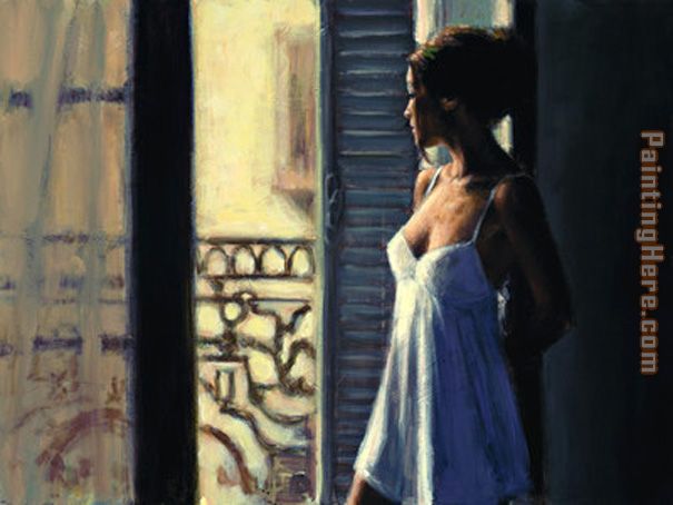 Balcony at Buenos Aires X painting - Fabian Perez Balcony at Buenos Aires X art painting